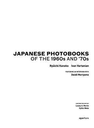 Japanese Photobooks of the 1960s and '70s 표지